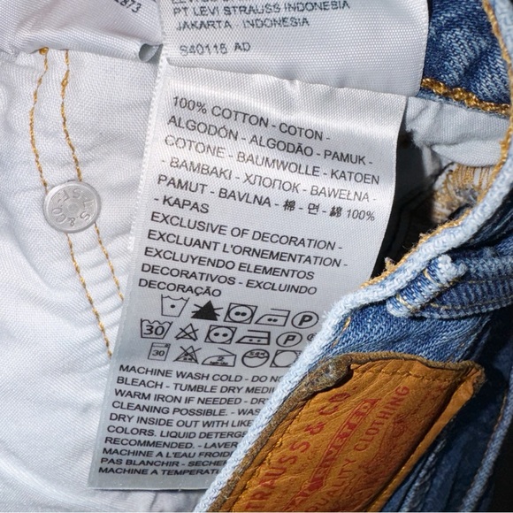 Levis 501 Premium Denim Shorts Size 29 - Picture 6 of 8